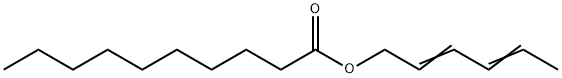 Decanoic acid 2,4-hexadienyl ester Structure