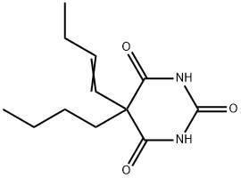 5-(1-Butenyl)-5-butyl-2,4,6(1H,3H,5H)-pyrimidinetrione 结构式