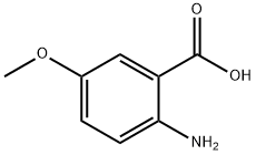 2-アミノ-5-メトキシ安息香酸 化学構造式