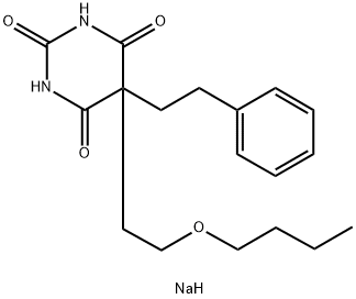 5-(2-Butoxyethyl)-5-phenethyl-2-sodiooxy-4,6(1H,5H)-pyrimidinedione 结构式