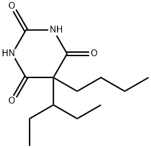 5-Butyl-5-(1-ethylpropyl)-2,4,6(1H,3H,5H)-pyrimidinetrione 结构式