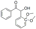 α-ヒドロキシ-α-(2-メトキシフェニル)-2'-メトキシアセトフェノン 化学構造式