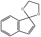 スピロ[1,3-ジオキソラン-2,1'-[1H]インデン] 化学構造式