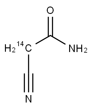 2-CYANOACETAMIDE, [2-14C] 结构式