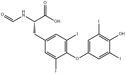 N-甲酰基甲状腺素, 671235-41-9, 结构式