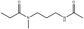 N-[3-(アセチルアミノ)プロピル]-N-メチルプロパンアミド 化学構造式