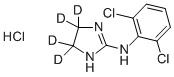 CLONIDINE-D4 HCL (IMIDAZOLINE-4,4,5,5-D4) Structure