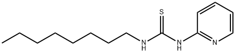 1-オクチル-3-(2-ピリジニル)チオ尿素 化学構造式