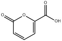 2-オキソ-2H-ピラン-6-カルボン酸 化学構造式