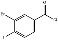 3-ブロモ-4-フルオロベンゾイルクロリド 化学構造式