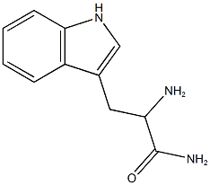 2-氨基-3-(1H-吲哚-3-基)-丙酰胺 结构式