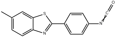 4-(6-甲基-2-苯并噻唑基)异氰酸苯酯 结构式