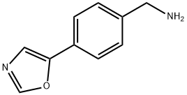 4-(5-オキサゾリル)ベンジルアミン 化学構造式