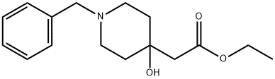 2-(1-苄基-4-羟基哌啶-4-基)乙酸乙酯, 67281-07-6, 结构式