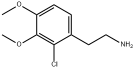 2-(2-氯-3,4-二甲氧基)苯乙胺, 67287-36-9, 结构式