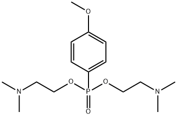 4-Methoxyphenylphosphonic acid bis[2-(dimethylamino)ethyl] ester 结构式