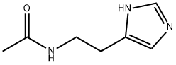 4-(2-アセチルアミノエチル)-1H-イミダゾール 化学構造式