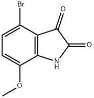 4-Bromo-7-methoxyisatin
 Structure