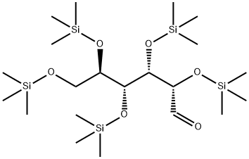 2-O,3-O,4-O,5-O,6-O-Pentakis(trimethylsilyl)-D-mannose Structure