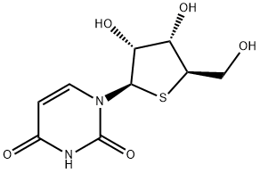 1-(4-チオ-Β-D-リボフラノシル)ウラシル 化学構造式