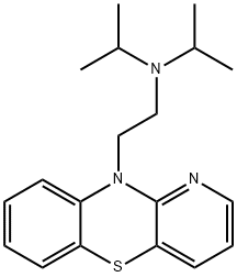 10-(2-Diisopropylaminoethyl)-10H-pyrido[3,2-b][1,4]benzothiazine 结构式