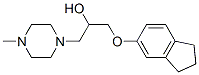 1-(5-Indanyloxy)-3-(4-methyl-1-piperazinyl)-2-propanol 结构式