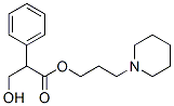 3-Hydroxy-2-phenylpropionic acid 3-piperidinopropyl ester 结构式