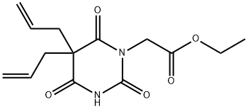 Hexahydro-5,5-diallyl-2,4,6-trioxo-1-pyrimidineacetic acid ethyl ester 结构式