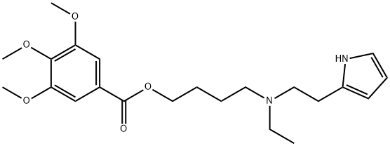 3,4,5-Trimethoxybenzoic acid 4-[N-ethyl-N-[2-(1H-pyrrol-2-yl)ethyl]amino]butyl ester 结构式