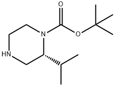 (R)-1-BOC-2-异丙基哌嗪, 674792-04-2, 结构式