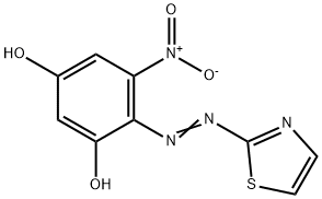 5-Nitro-4-[(thiazol-2-yl)azo]-1,3-benzenediol 结构式