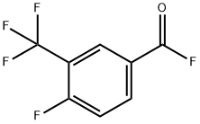 Benzoyl fluoride, 4-fluoro-3-(trifluoromethyl)- (9CI) 结构式
