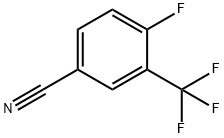 4-氟-3-三氟甲基苯腈 结构式