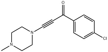 1-(4-chlorophenyl)-3-(4-methyl-1-piperazinyl)-2-propyn-1-one Struktur