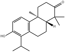(4aS,10aR)-3,4,4a,9,10,10a-ヘキサヒドロ-7-ヒドロキシ-1,1,4a-トリメチル-8-イソプロピルフェナントレン-2(1H)-オン 化学構造式