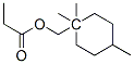 プロピオン酸1-メチル-1-(4-メチルシクロヘキシル)エチル 化学構造式