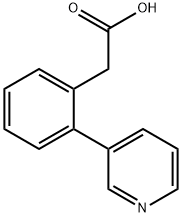 2-(3'-吡啶基L)苯乙酸 结构式