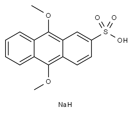 9,10-二甲氧基蒽-2-磺酸钠, 67580-39-6, 结构式