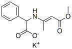potassium [(3-methoxy-1-methyl-3-oxoprop-1-enyl)amino]phenylacetate 结构式