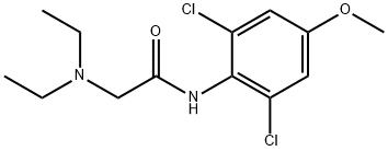 2',6'-Dichloro-2-(diethylamino)-4'-methoxyacetanilide 结构式