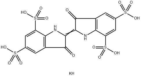 靛蓝四磺酸钾, 67627-19-4, 结构式