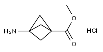 3-氨基双环[1.1.1]戊烷-1-羧酸甲酯盐酸盐, 676371-65-6, 结构式