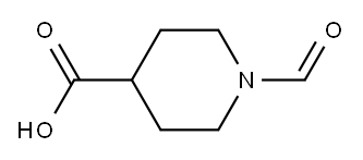 4-Piperidinecarboxylic acid, 1-formyl-, (-)- (9CI) 结构式