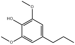 4-丙基-2,6-二甲氧基苯酚 结构式