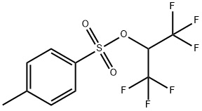 4-メチルベンゼンスルホン酸1,1,1,3,3,3-ヘキサフルオロプロパン-2-イル 化学構造式
