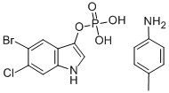 5-溴-6-氯-3-吲哚磷酸甲苯胺, 6769-80-8, 结构式