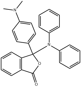 3-[4-(dimethylamino)phenyl]-3-(diphenylamino)phthalide 结构式