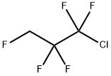1-クロロ-1,1,2,2,3-ペンタフルオロプロパン 化学構造式