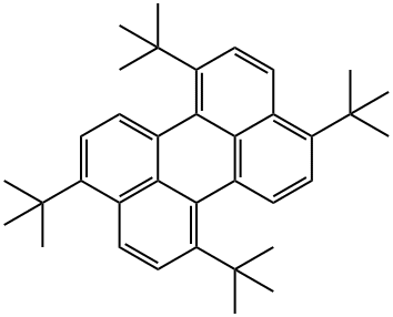 1,4,7,10-四叔丁基二萘嵌苯, 677275-33-1, 结构式