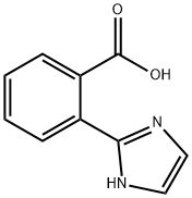 2-(1H-イミダゾール-2-イル)安息香酸 化学構造式